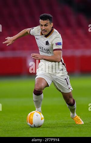 Pedro Rodriguez As Roma AMSTERDAM, NETHERLANDS - APRIL 8: Pedro Rodriguez of AS Roma, Antony of ...