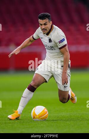 Pedro Rodriguez As Roma AMSTERDAM, NETHERLANDS - APRIL 8: Pedro Rodriguez of AS Roma, Antony of ...