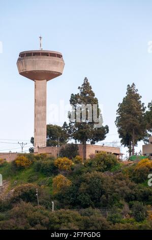 Forest fire observation tower, Israel, Kfar Hananya, Galilee, Israel Stock Photo