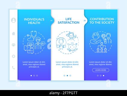 Positive adult development effects Stock Vector