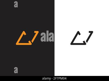Initial Monogram Letter C V Logo Design Vector Template Stock Vector