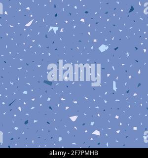 Terrazzo seamless pattern. Pastel classic flooring texture. Brilliant background made of natural stones, granite, quartz, marble, and concrete. Awesom Stock Vector