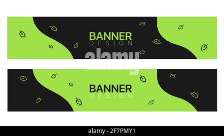 Organic food banner templates Vector illustration Stock Vector