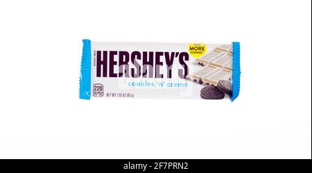 Hershey'S Cookies 'n' Creme Candy bar Stock Photo