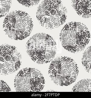 Black and white seamless abstract grunge texture Stock Vector