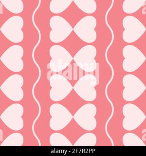 Heart vector seamless pattern design for home decor, furnishing etc.Geometric vector seamless pattern for wallpaper, textile , surface, fashion , back Stock Vector