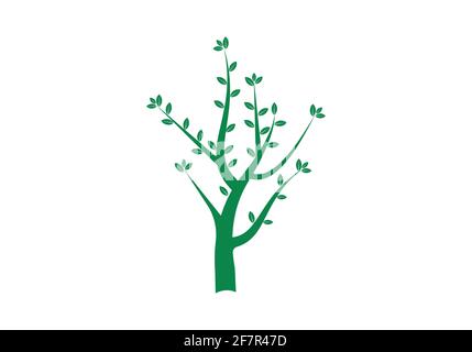 tree logo design vector illustration template Stock Vector