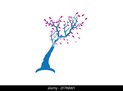 tree logo design vector illustration template Stock Vector