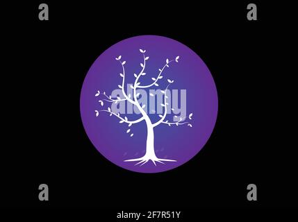 tree logo design vector illustration template Stock Vector