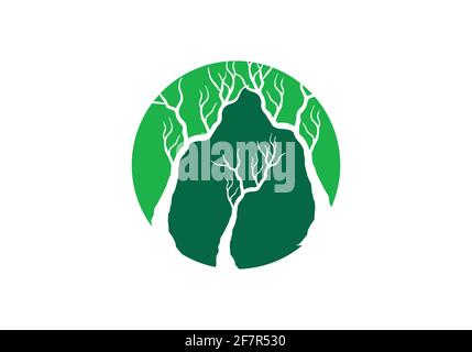 tree logo design vector illustration template Stock Vector