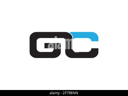 Initial GC Letter Creative Modern Business Typography Vector Template. Creative Letter GC Logo Vector Stock Vector