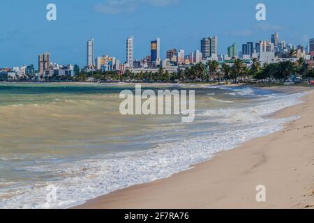 Beach in Joao Pessoa, Brazil Stock Photo