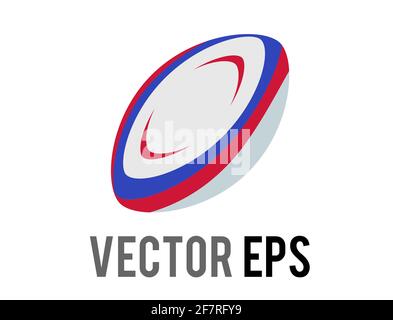 The isolated vector classic brown america football or rugby game ball icon Stock Vector
