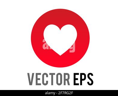 The isolated vector social media love heart modern symbol icon Stock Vector