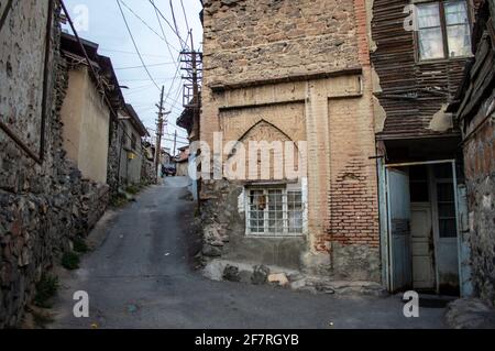 Old house in Kond district, a historical area in the city of Yerevan, Armenia Stock Photo