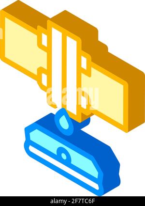 plant watering sensor isometric icon vector illustration Stock Vector ...