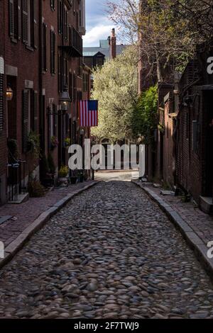 Places of Boston in Spring Stock Photo