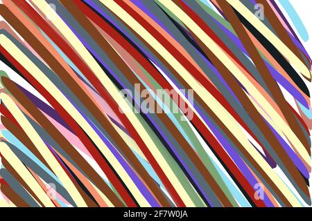 Abstract brushstroke color striped and lines pattern for background Stock Photo