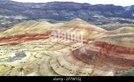 The Painted Hills, Oregon Stock Photo