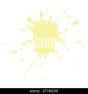 Black ink paint spots. Drops texture isolated on white background. Vector illustration. Stock Vector