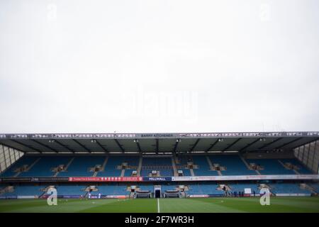 London, UK. 09th Apr, 2021. LONDON, UK. APRIL 10TH: The Den pictured during the Sky Bet Championship match between Millwall and Swansea City at The Den, London on Saturday 10th April 2021. (Credit: Federico Maranesi | MI News) Credit: MI News & Sport /Alamy Live News Stock Photo