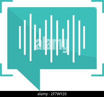 biometric verification voice isolated style Stock Vector