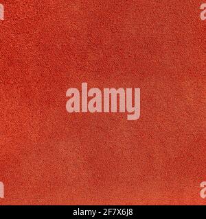 Background canvas fabric velvet in brick red color Stock Photo
