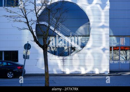 Garching, Munich, Bavaria, Germany, February 21, 2021: Campus Garching is a campus of the Technical University of Munich and a number of other researc Stock Photo