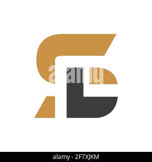 Initial SL letter logo vector template design. Creative abstract letter LS logo design. Linked letter LS logo design. Stock Vector