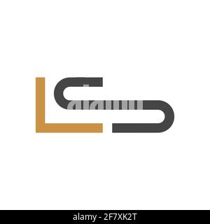 Initial SL letter logo vector template design. Creative abstract letter LS logo design. Linked letter LS logo design. Stock Vector
