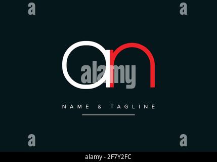 AN or NA Abstract initial monogram alphabet logo Stock Vector