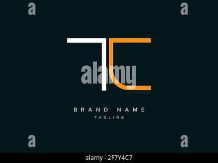 Abstract alphabet letter logo icon TC, CT Stock Vector