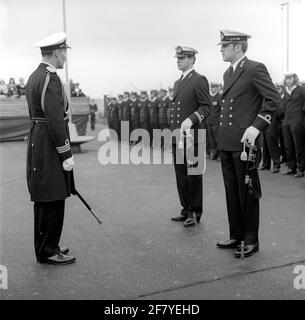 The commander of the submarine hunter Hr.Ms. Zeeland (D 809) Captain ...