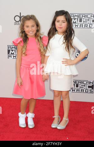 Sophia Grace and Rosie arrives to the 2015 American Music Awards, held