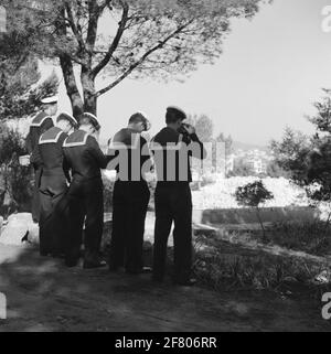 Sailors of practice meal 5 Passenger in Palma de Mallorca January 1956 Sailors of practice meal 5 Passenger in Palma de Mallorca January 1956