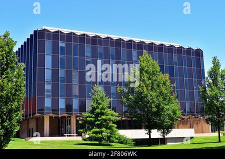 Chicago, Illinois, USA. The D'Angelo Law Library at the University of Chicago, named for alumnus Dino D’Angelo. Stock Photo