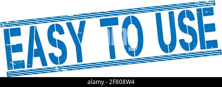 Grunge rubber stamp with text Easy To Use,vector illustration Stock Vector
