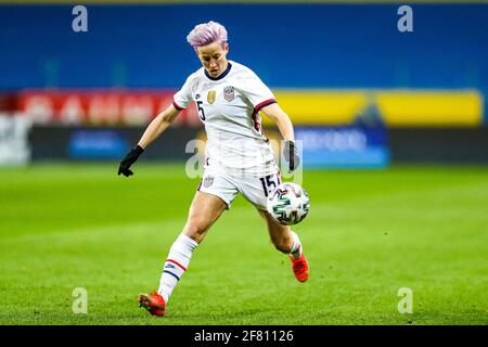Gothenburg, Sweden. 10th Apr, 2021. Megan Rapinoe (#15 USA) during a friendly match on April 10th 2021 between Sweden and USA at Friends Arena in Stockholm Credit: SPP Sport Press Photo. /Ģ����ý Live News Stock Photo