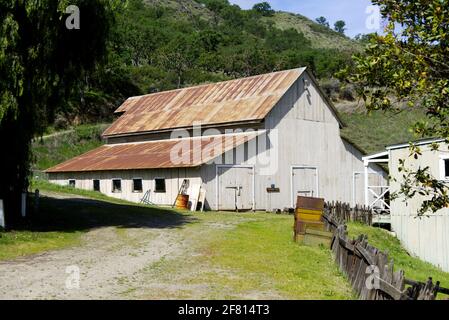 San Benito County Historical Park Barn Stock Photo Alamy