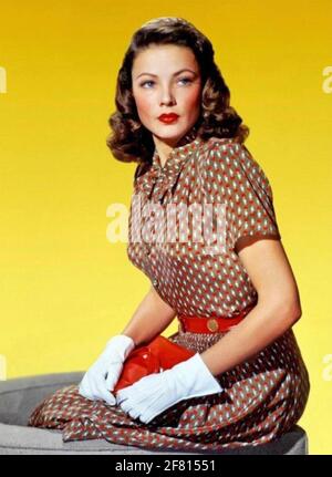 GENE TIERNEY (1920-1991) American stage and film actress about 1945 Stock Photo