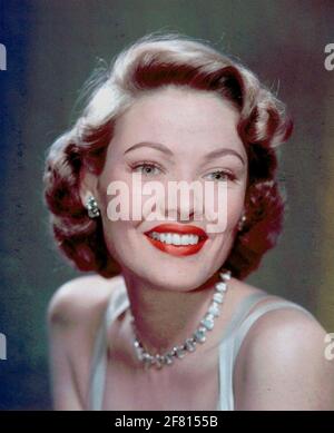 GENE TIERNEY (1920-1991) American stage and film actress about 1950 Stock Photo