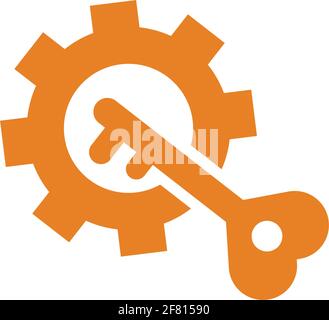 Security key, settings, protection icon - Well organized and fully editable Vector design using in commercial purposes, print media, web or any type o Stock Vector