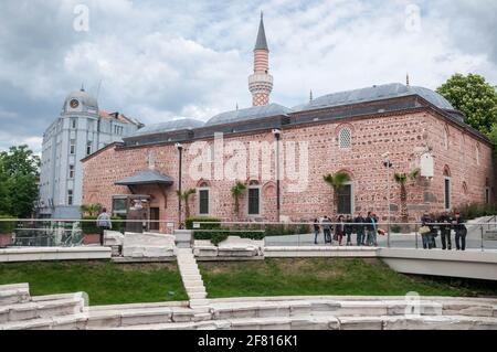 Dzhumaya Mosque in the center of Plovdiv, Bulgaria Stock Photo