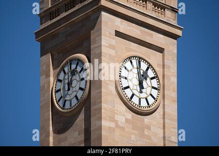 Brisbane City Hall Clock Tower Stock Photo