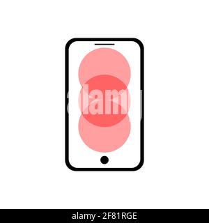 Mobile smart phone  mobile template digital device communication gadget vector illustration vector design. Stock Vector