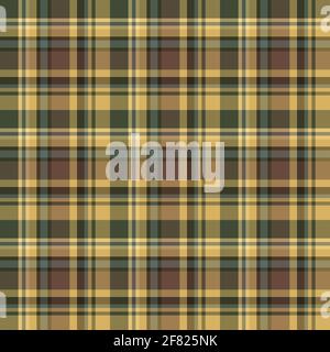 Check plaid seamless pattern. Vector background of textile ornament. Flat fabric design. Tartan. Stock Vector