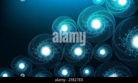 Science Structure Molecule,Dna and Atom,Microbiology and technology background Concept design,Vector illustration Stock Vector