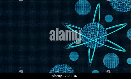 Science Structure Molecule,Dna and Atom,Microbiology and technology background Concept design,Vector illustration Stock Vector