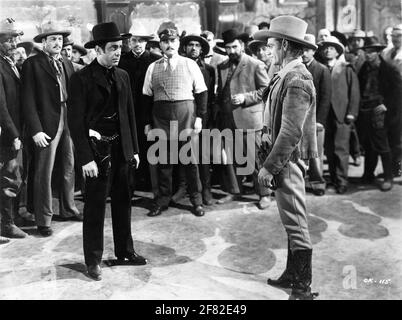 EDWARD PAWLEY HUMPHREY BOGART HARVEY STEPHENS and JAMES CAGNEY face-off in THE OKLAHOMA KID 1939 director LLOYD BACON Warner Bros. Stock Photo