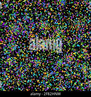 TV pixel noise of analog channel grain screen seamless background Stock Vector